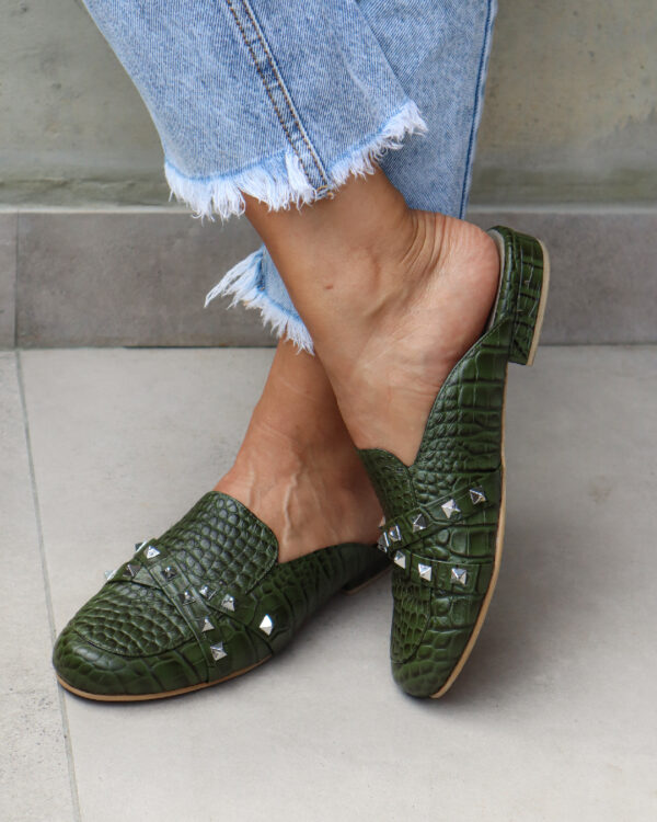 MULES VERDE TACHES